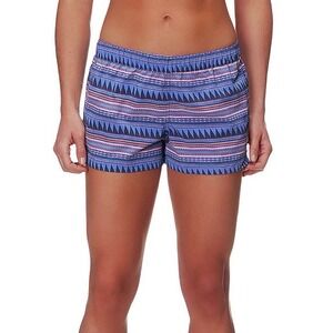 Patagonia Womens Barely Baggies‎ Short Purple Geo Quick Dry Gorpcore Gym Swim S
